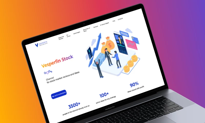 Daccel - Landing Page Vesperfin Stock
