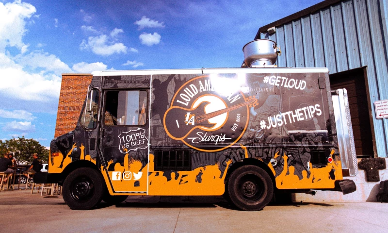 Loud American Food Truck Wrap