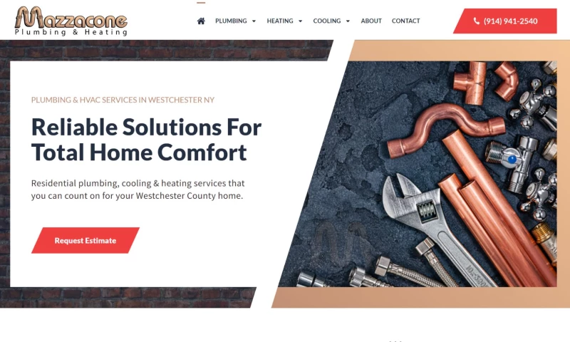 Pillar Digital Marketing Agency - Website for Plumbing Contractor