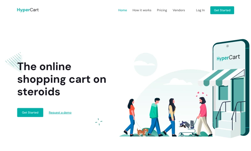 React Developer for e-commerce site. Landing page