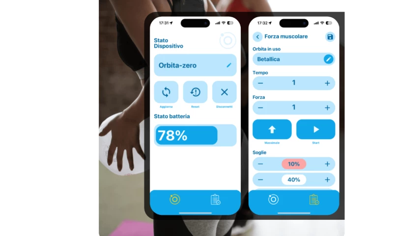 IoT - iOS and Android App Connected to Physiotherapy Device