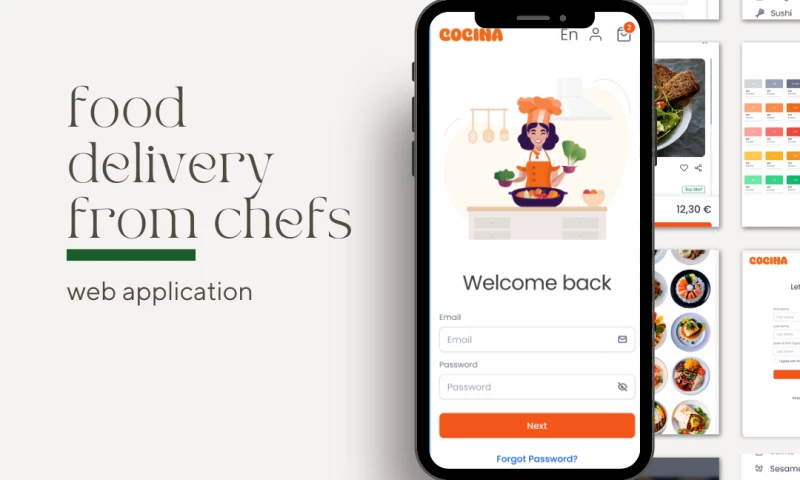 Cocina Web Application Design for Chef-Based Food Delivery