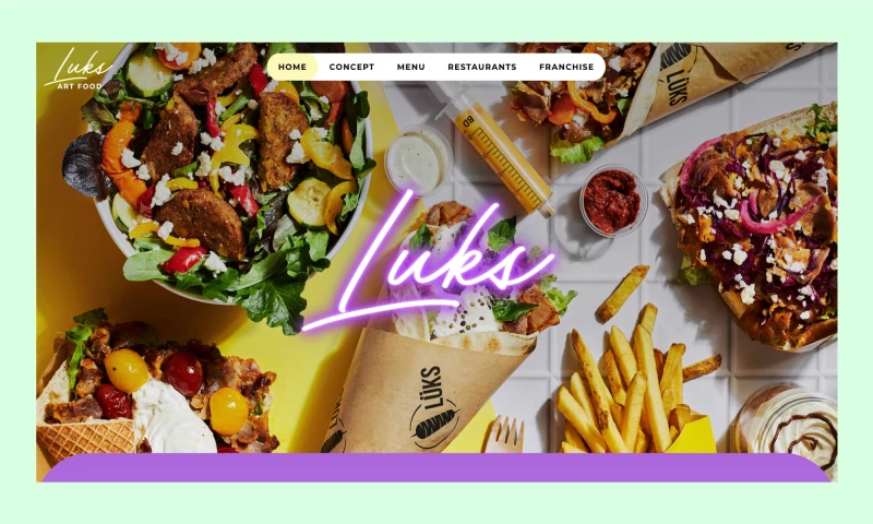 BLACKT - WEBSITE FOR A FOOD GROUP