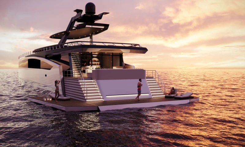 PIXREADY - Luxurious Yacht 3D Rendering