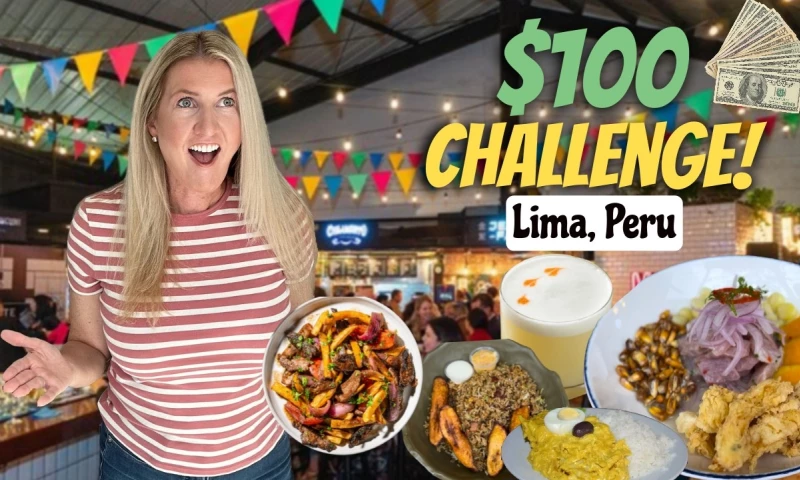 Editors Bro - Lima's Food Markets $100 Challenge! Must TRY Peruvian Food and Drinks
