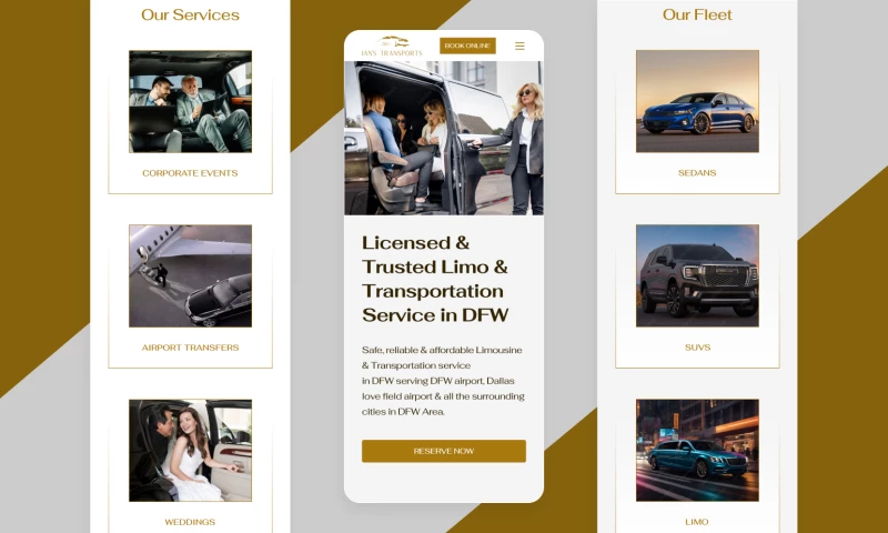 Web Loft Designs - Ian's Transports: The New Era of Luxury Transport