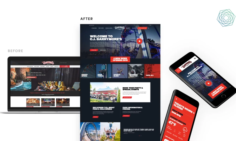 Amusement and Family Entertainment Center Website Design and Development