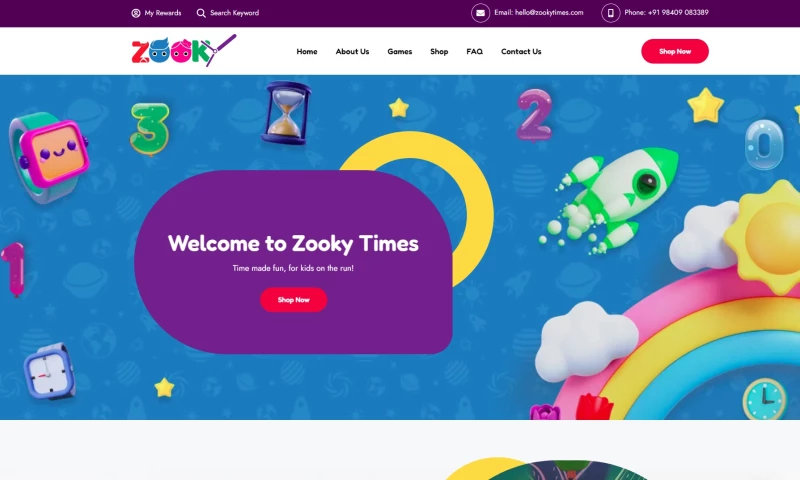 Motionify - Zooky Times Website Design and Development