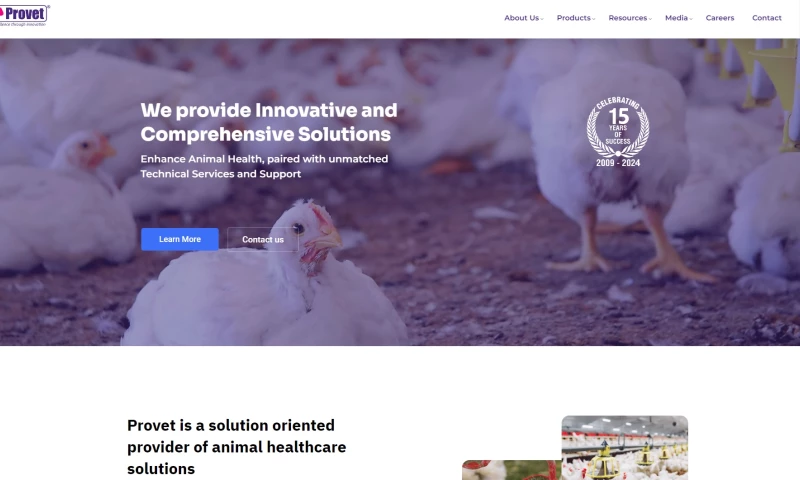 Motionify - Provet Pharma Website design and Development