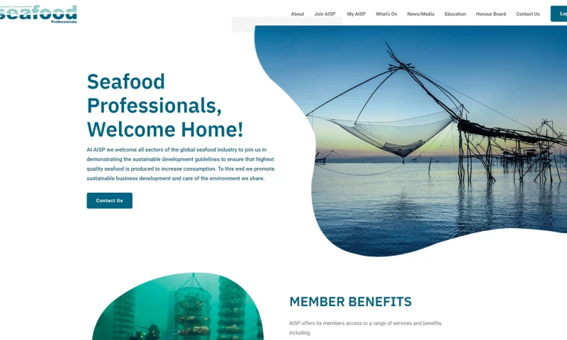 Motionify - Association of International Seafood Professionals Website Design