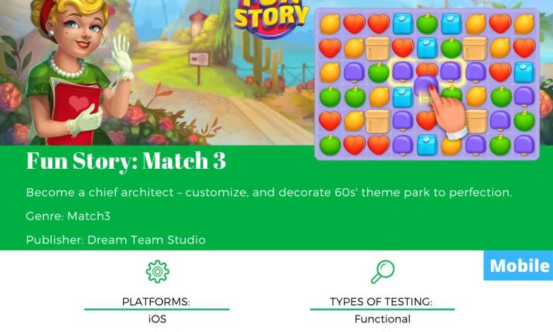 SnoopGame QA - Fun Story: Match 3