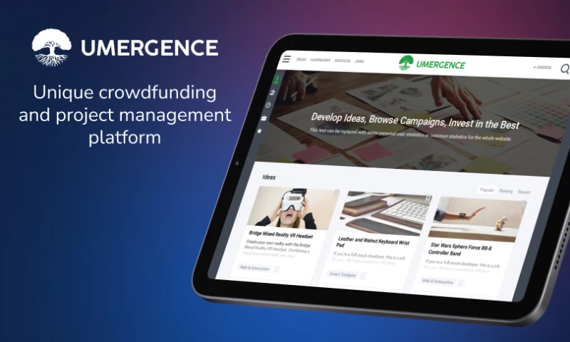 Umergence - Unique Crowdfunding and Project Management Platform