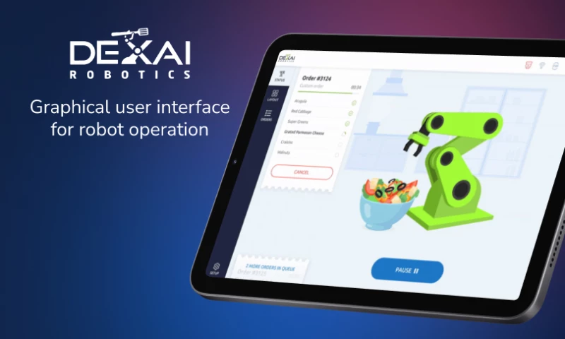 Graphical user interface for robot operation