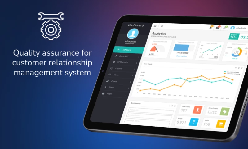 Quality assurance (QA) for customer relationship management system