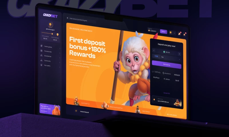 Hexagon Agency - CrazyBet Brand Identity & Website Design