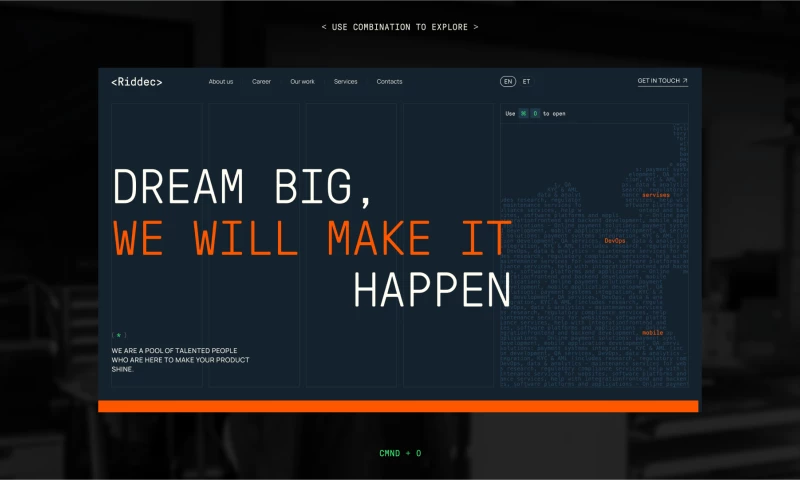 Hexagon Agency - Riddec Corporate Website Design