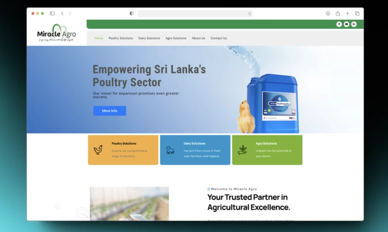 CloudeDesign - Polutry Solution Company Website