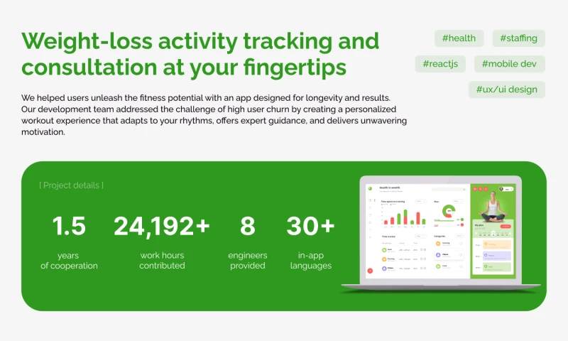 Weight loss mobile app