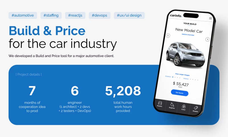 Build & Price for the car industry