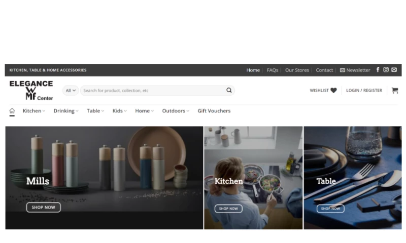 Ruxbo Ltd - WMF Elegance E-commerce Website