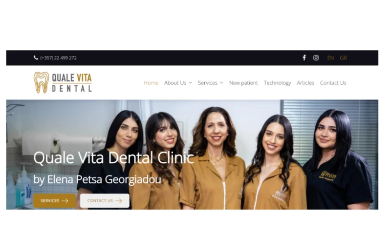 Ruxbo Ltd - Quale Vita Dental Clinic Website & SEO