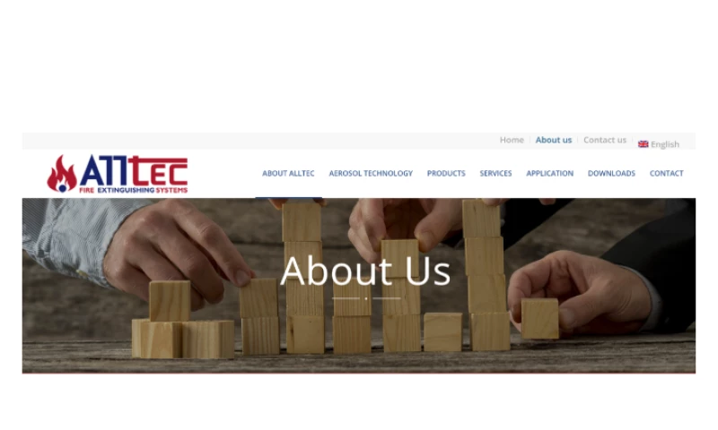 Ruxbo Ltd - Alltec Fire Extinguishing Systems Website