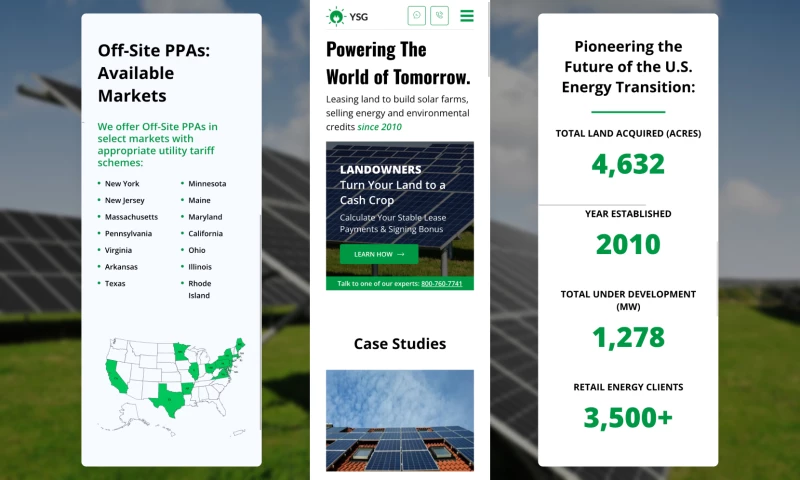 Web Loft Designs - YSG Energy: Powering The World Of Tomorrow