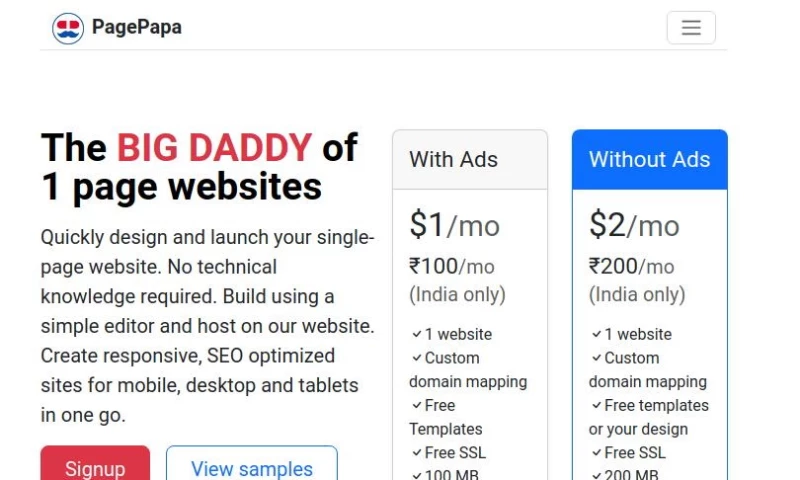 Femtomax Inc. - PagePapa | 1-Page CMS