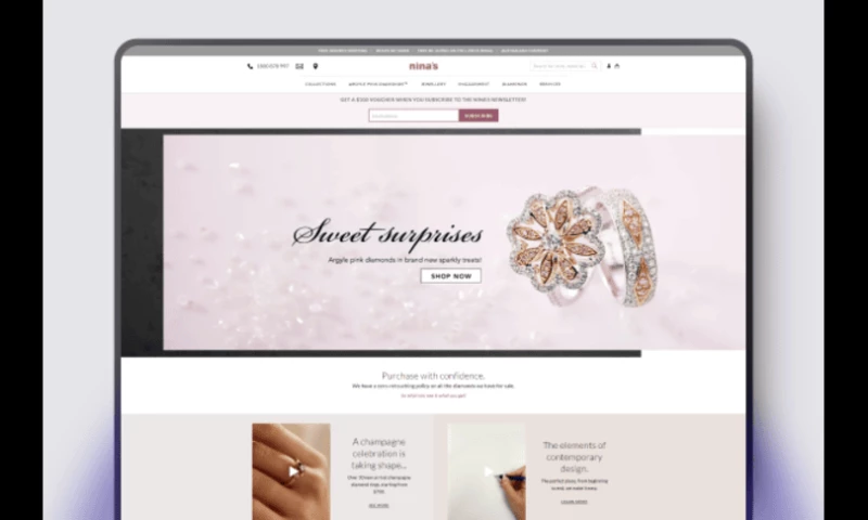 Achieving eCommerce Success for Ninas Jewelry