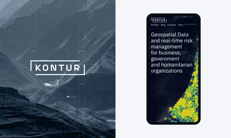 Rebranding and website of dataset platform Kontur