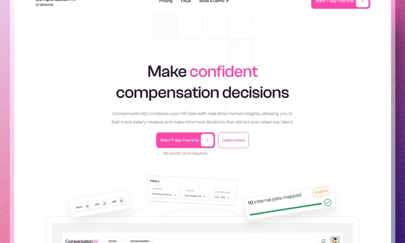 Qrono Labs - B2B HR software website