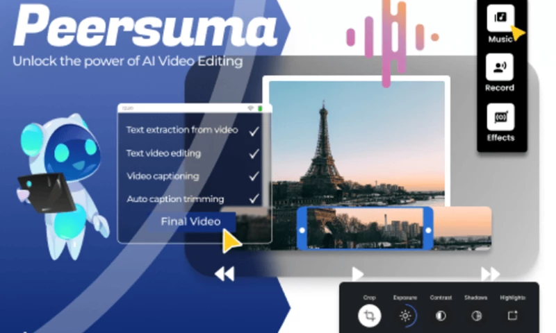 Tezeract - Peersuma - AI-generated Video Editing Tool
