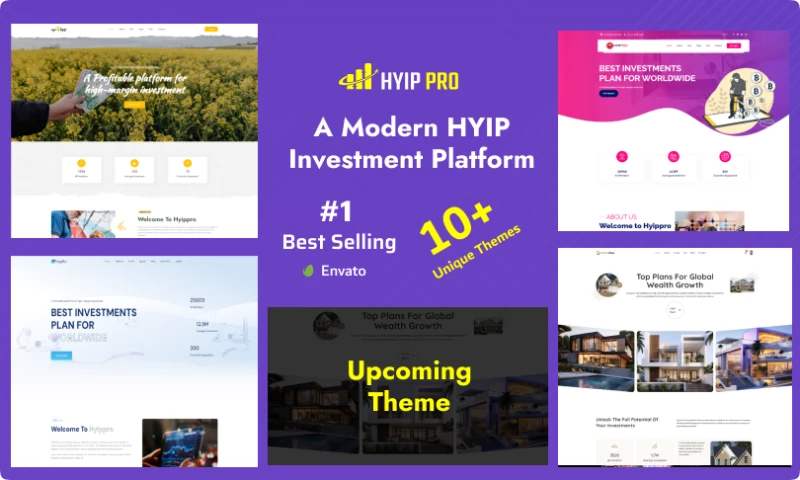 HYIP PRO - HYIP Investment Platform + Mobile App