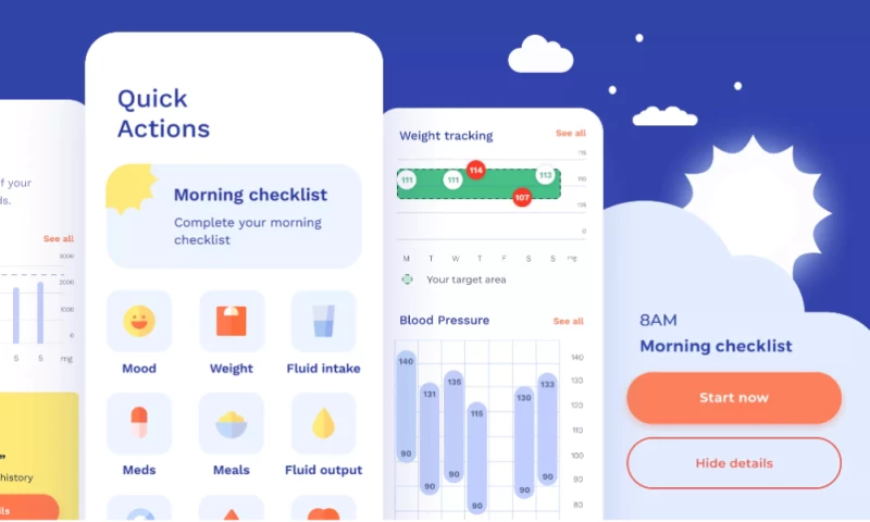 Fighting cardiac failure with a vitals-tracking app
