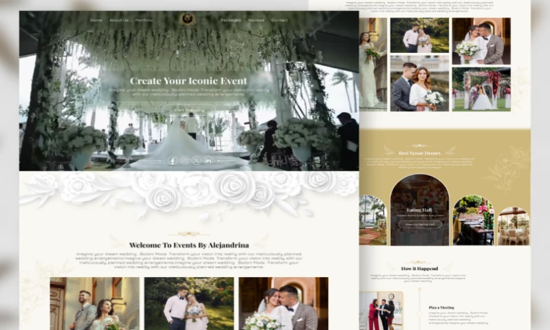 Webnflix - Event Planner Website Revamp