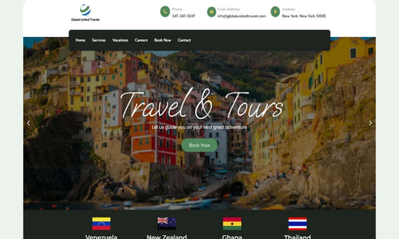 Webnflix - Travel Booking Website Design & Development