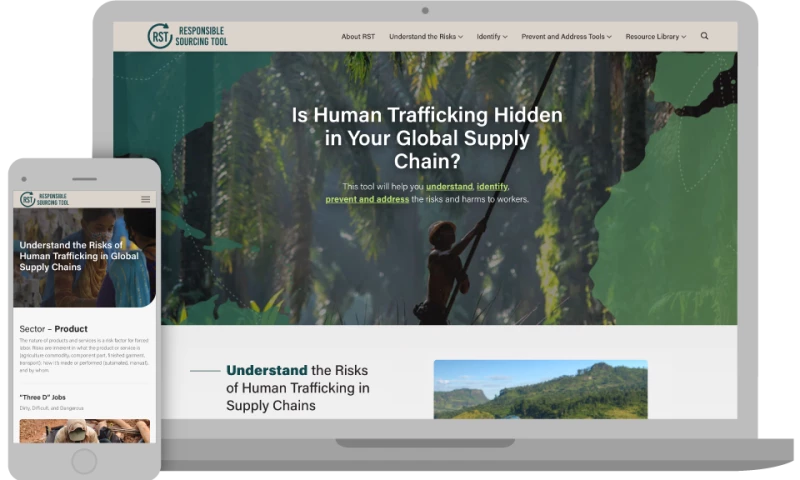 3 Media Web - Wordpress Web Design for Responsible Sourcing Tool