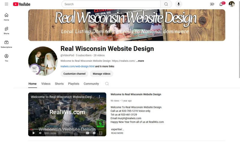 Real Wisconsin Website Design - Business 2 Business Video Marketing
