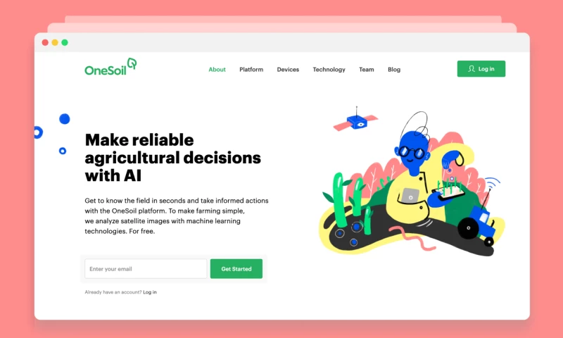 Right Studio - A website for OneSoil, the free platform for reliable agricultural decisions