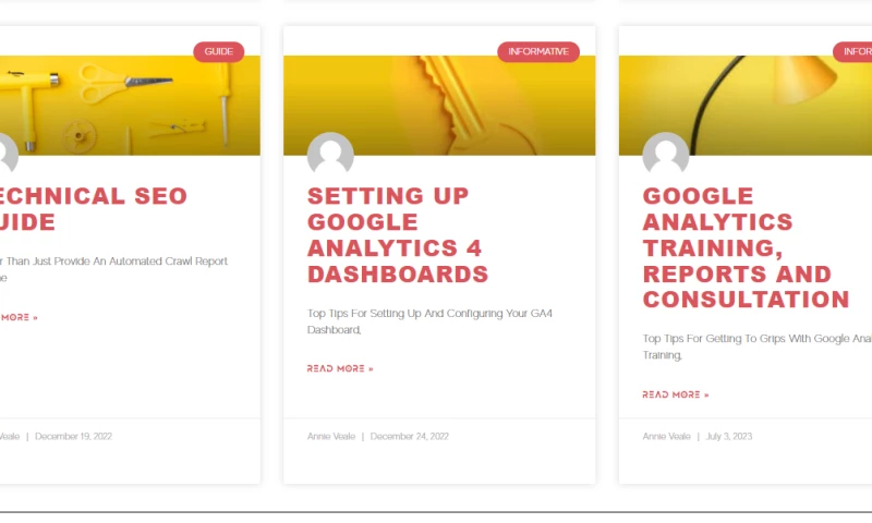 Annie Veale - Google Analytics Freelancer