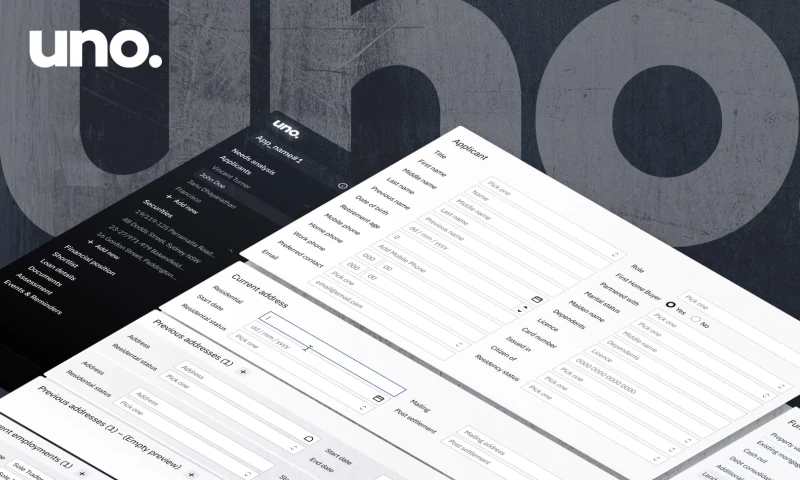 IXD Büro - UNO redesign - Australian online mortgage broker platform