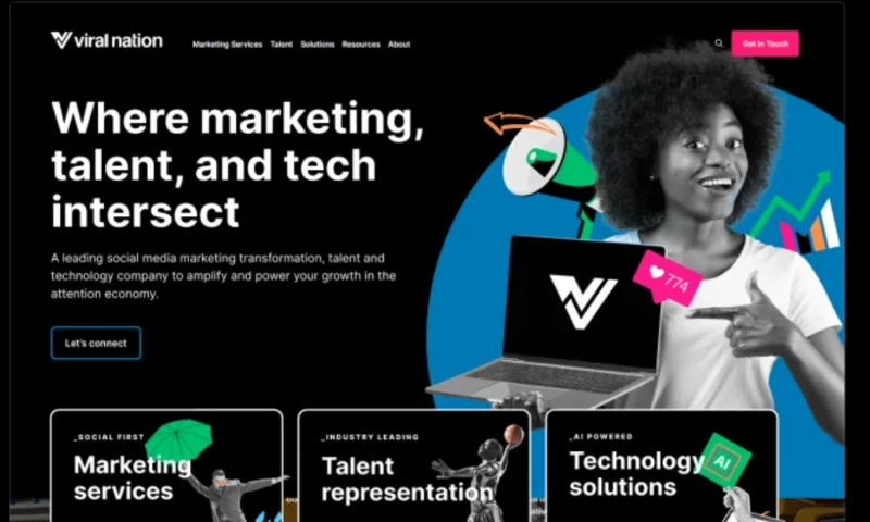 Viral Nation Website Redesign & Branding