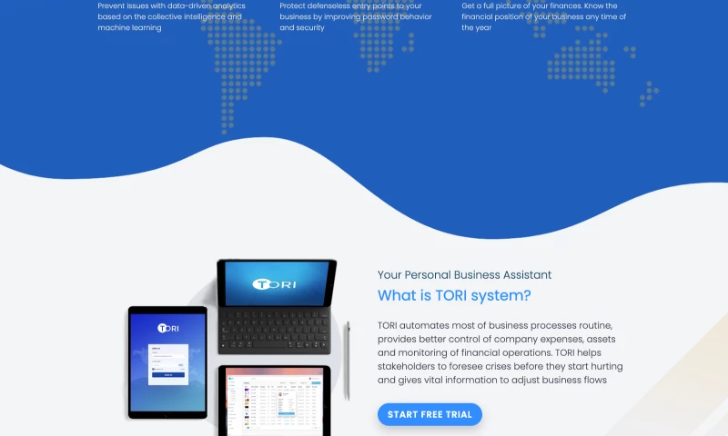 Decima Digital - Tori - Landing page