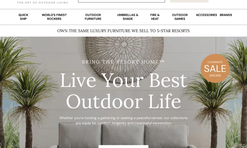 Luxury Patio Furniture Store