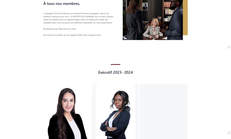 Heavenkeys Ltd. - Redesign of The Barreau of Montreal Student Website