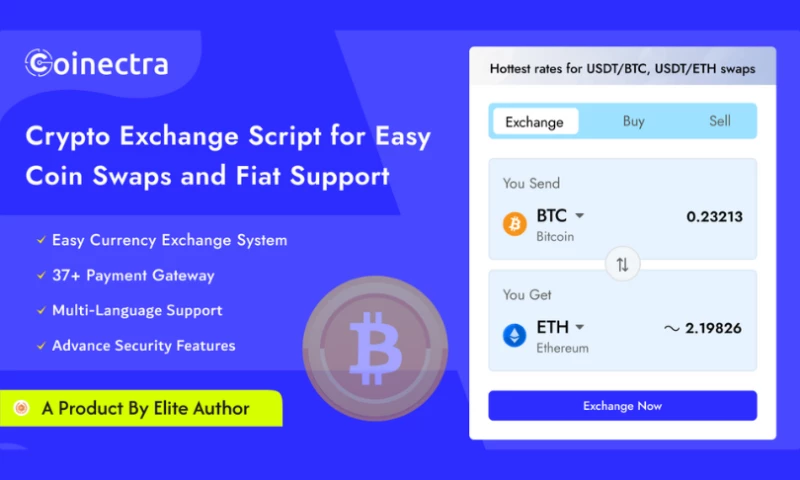Coinectra - Buy, Sell and Crypto Currency Exchange Script