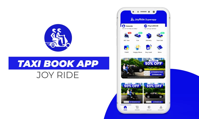 JoyRide - Book Car and MC Taxi | Mobile App Development | Android App | Ios App