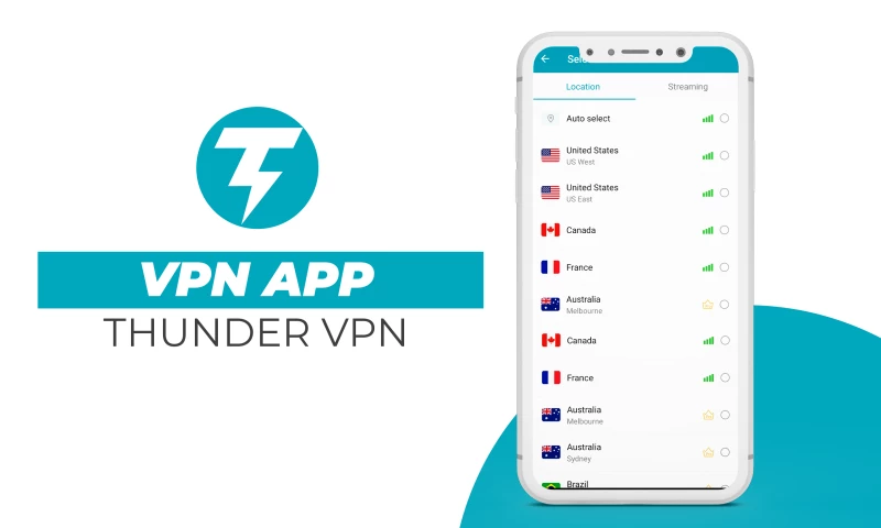 Thunder VPN - Fast, Safe VPN | Mobile App Development | Android App | Ios App