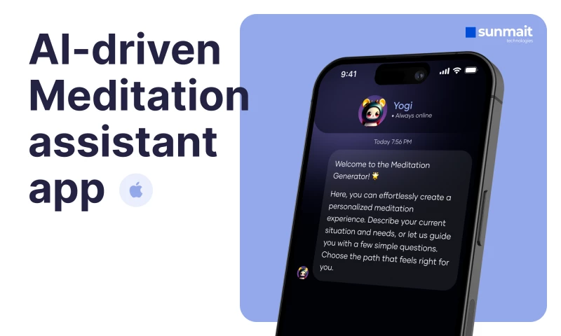 AI-driven meditation assistant app