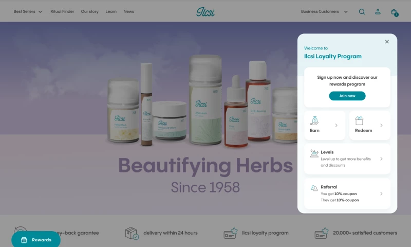 Ilcsi Skincare US Shopify Web Store Development